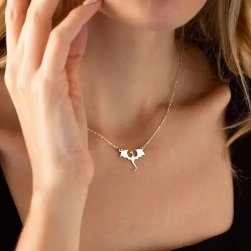 Collier Dragon Femme
