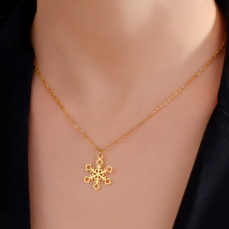 Collier Pendentif Flocon