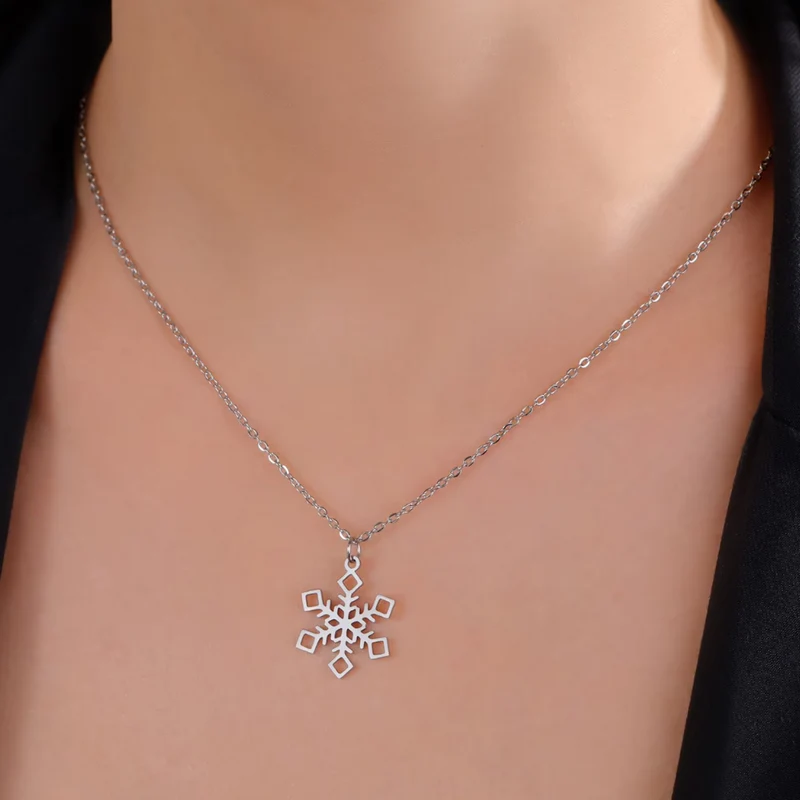 Collier Pendentif Flocon