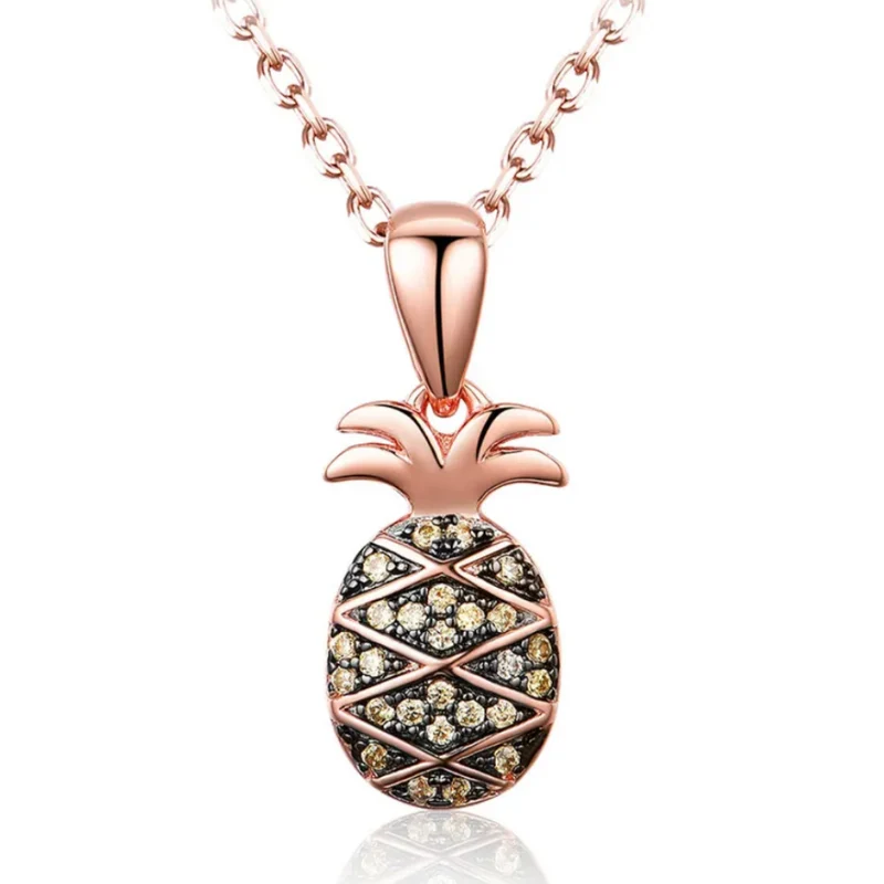 Collier Ananas Rose
