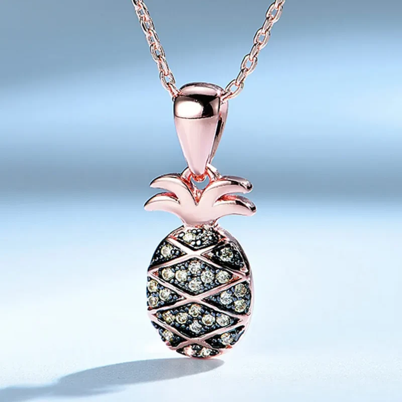 Collier Ananas Rose