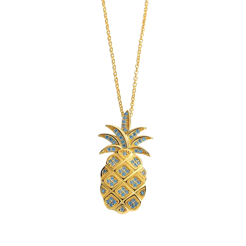 Collier Ananas Strass