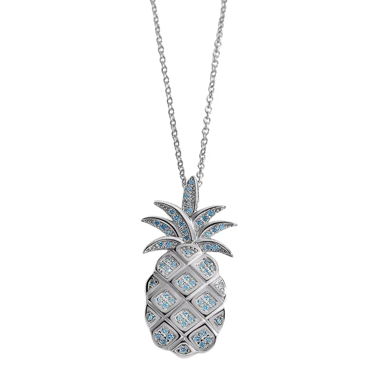 Collier Ananas Strass