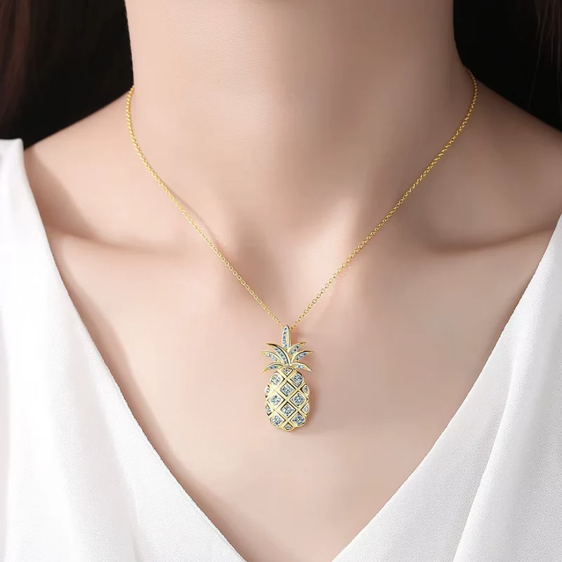 Collier Ananas Strass