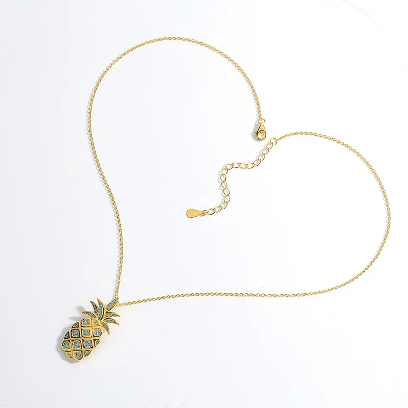 Collier Ananas Strass