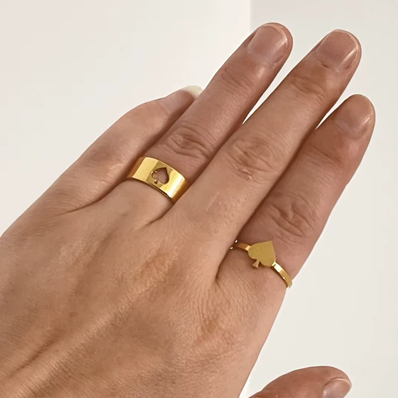 Double Bague AS de Pique