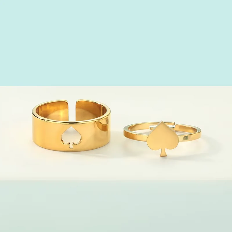 Double Bague AS de Pique