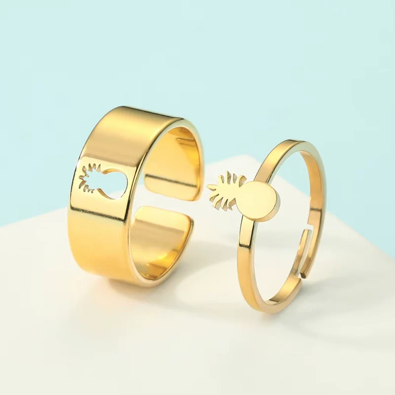 Double Bague Ananas