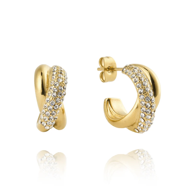 Mockberg Kenza Gold Plated Aurora Hoops MB1847