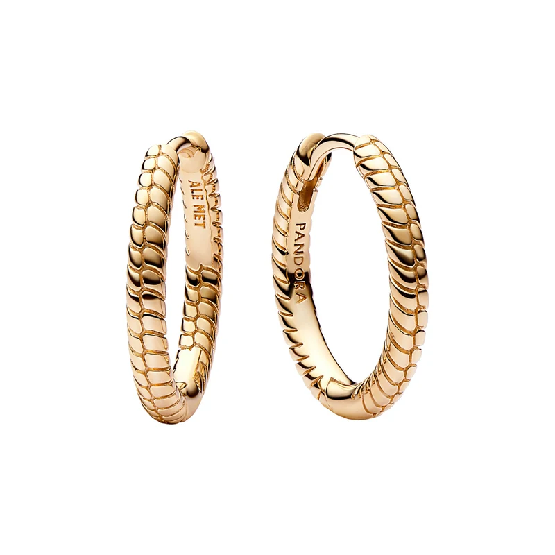 Pandora Moments Earrings 262728C00with14 Carat Gold Plating