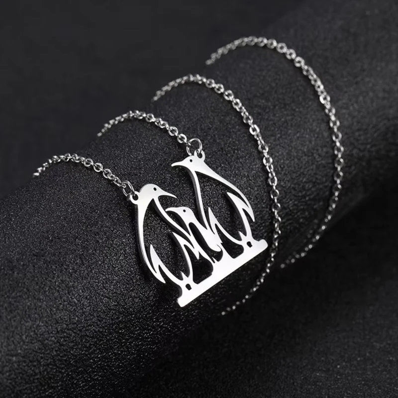 Collier Famille Pingouin