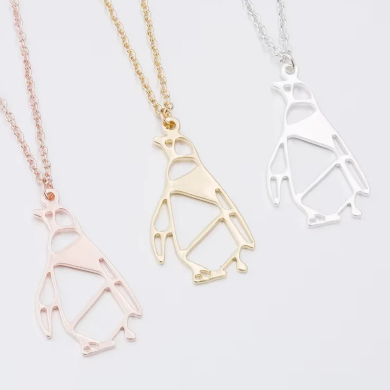 Collier Pingouin Origami
