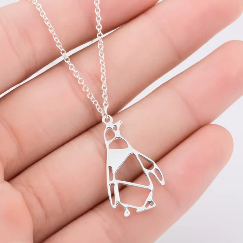 Collier Pingouin Origami