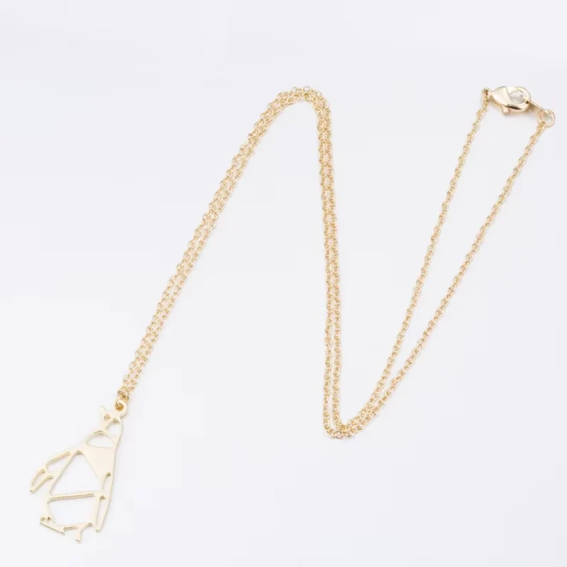 Collier Pingouin Origami