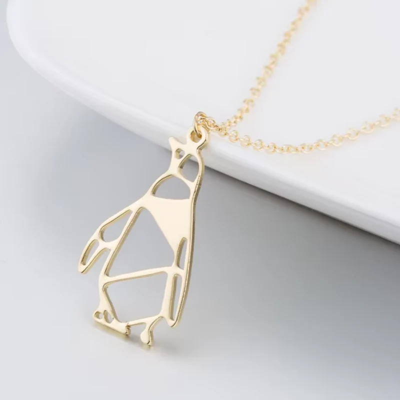 Collier Pingouin Origami