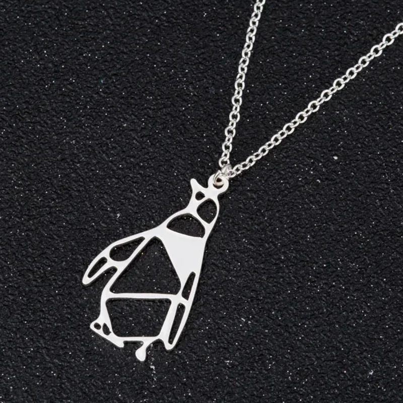 Collier Pingouin Origami
