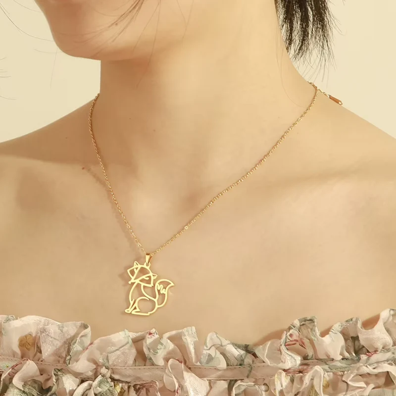 Collier Renard Femme