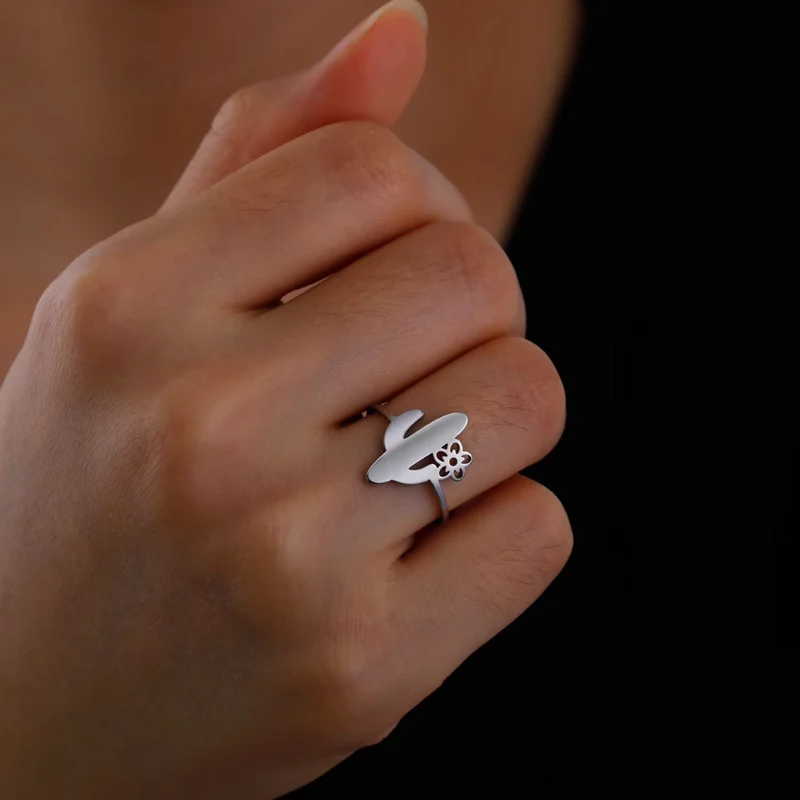 Bague Cactus et Fleur