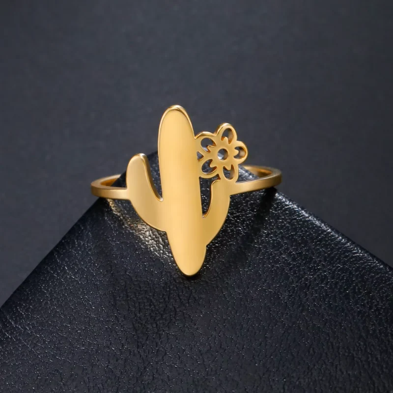 Bague Cactus et Fleur