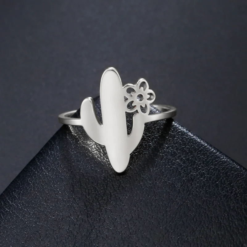 Bague Cactus et Fleur