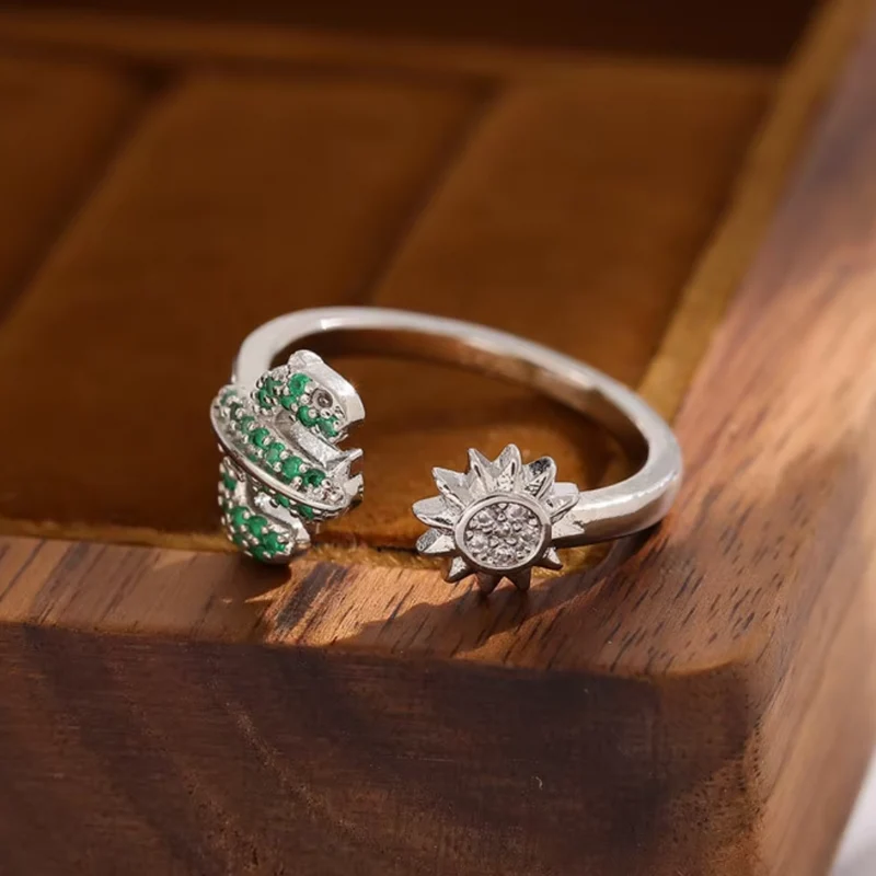 Bague Cactus et Soleil