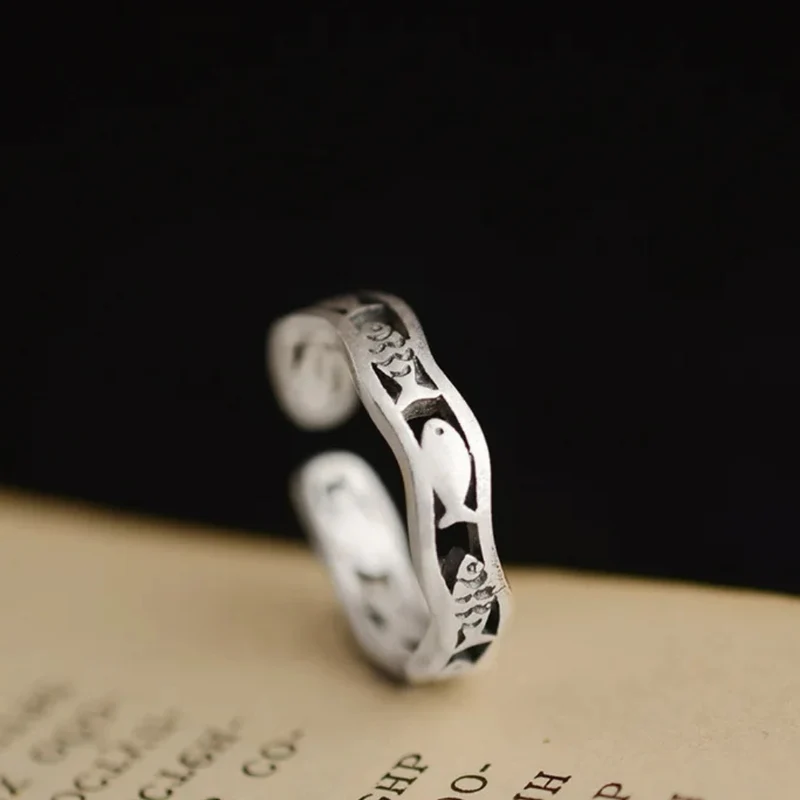 Bague Poisson Vague