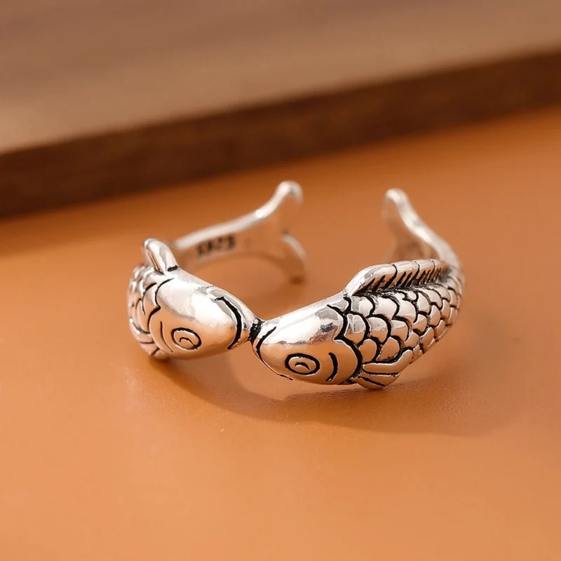 Bague Poisson Argent Massif