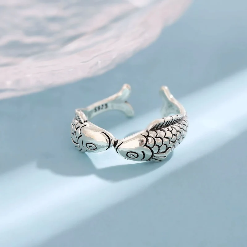 Bague Poisson Argent Massif