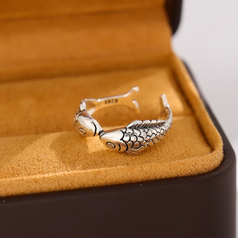 Bague Poisson Argent Massif