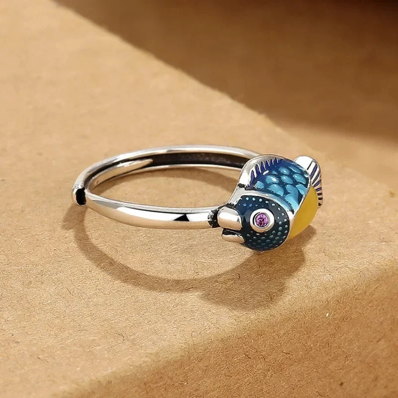 Bague Poisson Art