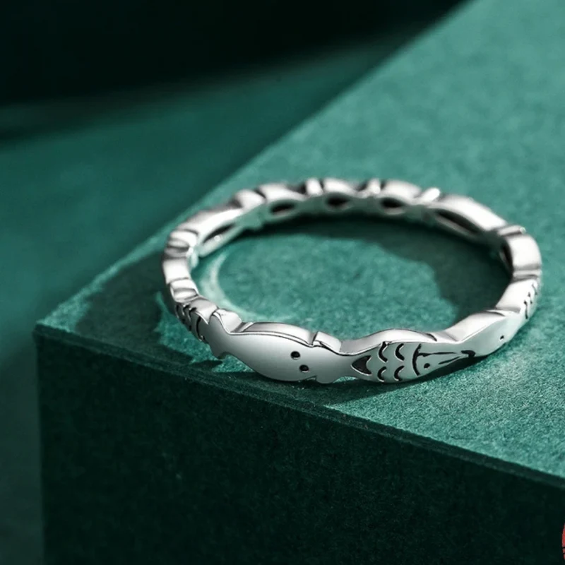Bague Poisson Argent