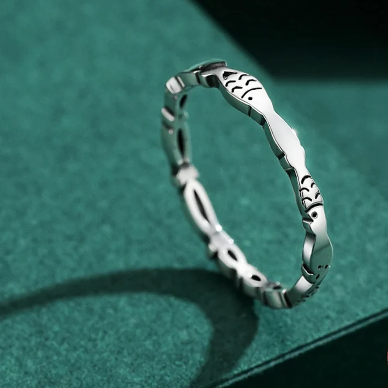 Bague Poisson Argent