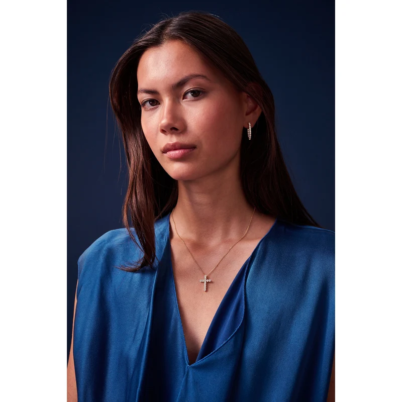 Sif Jakobs Ellisse Boucles d'oreilles Plaqué or 18 carats SJ-E2312-CZ-YG
