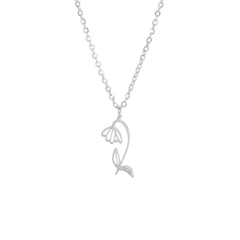 Collier Fleur Snow