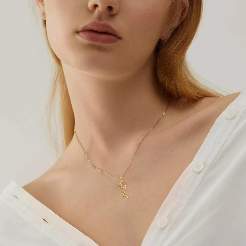 Collier Fleur Snow