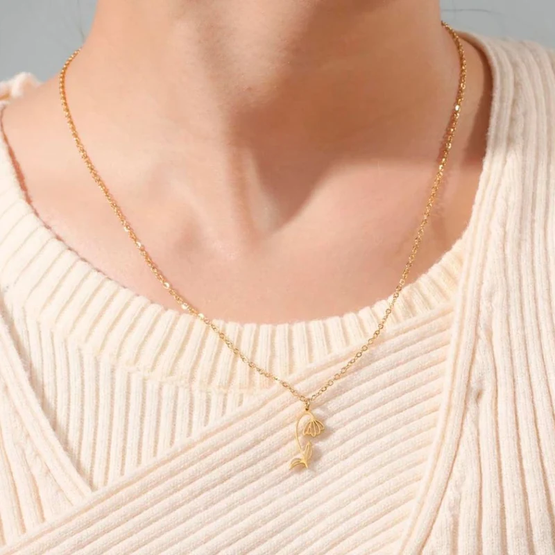 Collier Fleur Snow