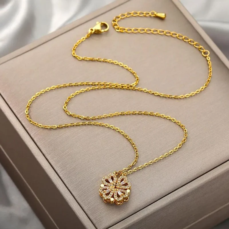 Collier Cœurs en Fleur