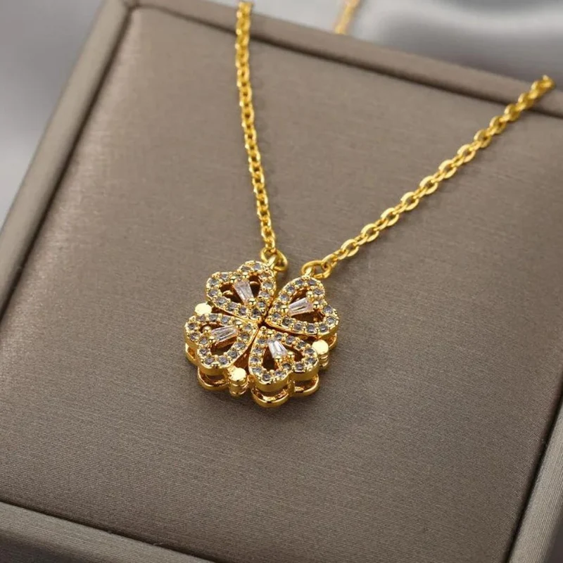 Collier Cœurs en Fleur