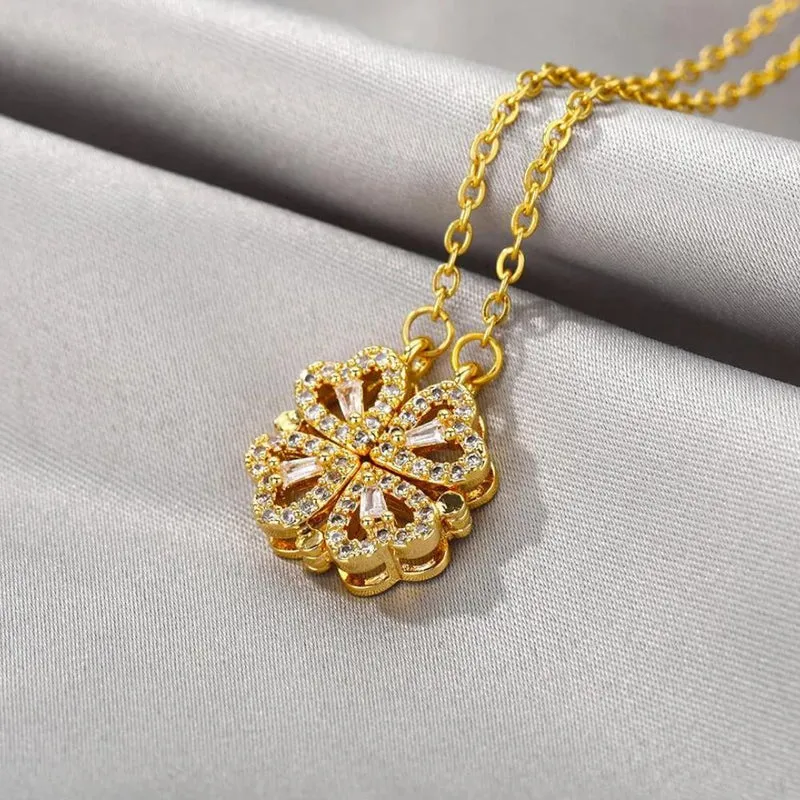 Collier Cœurs en Fleur