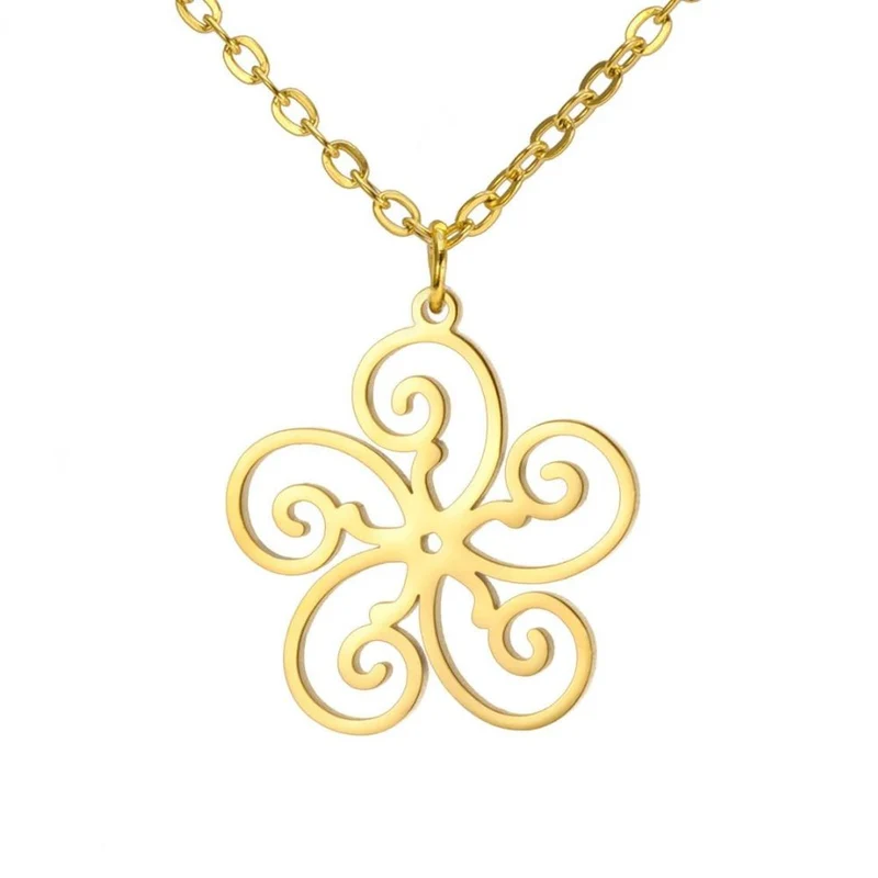Collier Fleur Spirale
