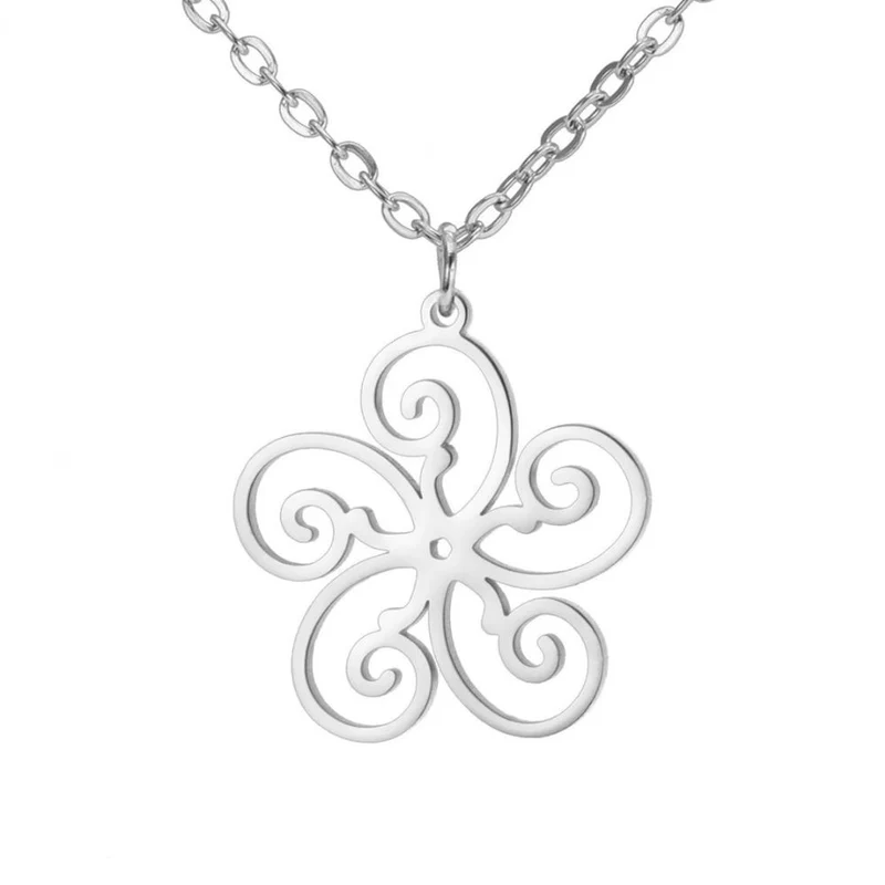 Collier Fleur Spirale