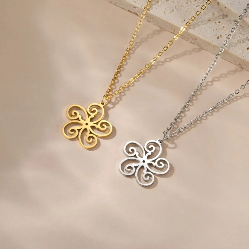 Collier Fleur Spirale
