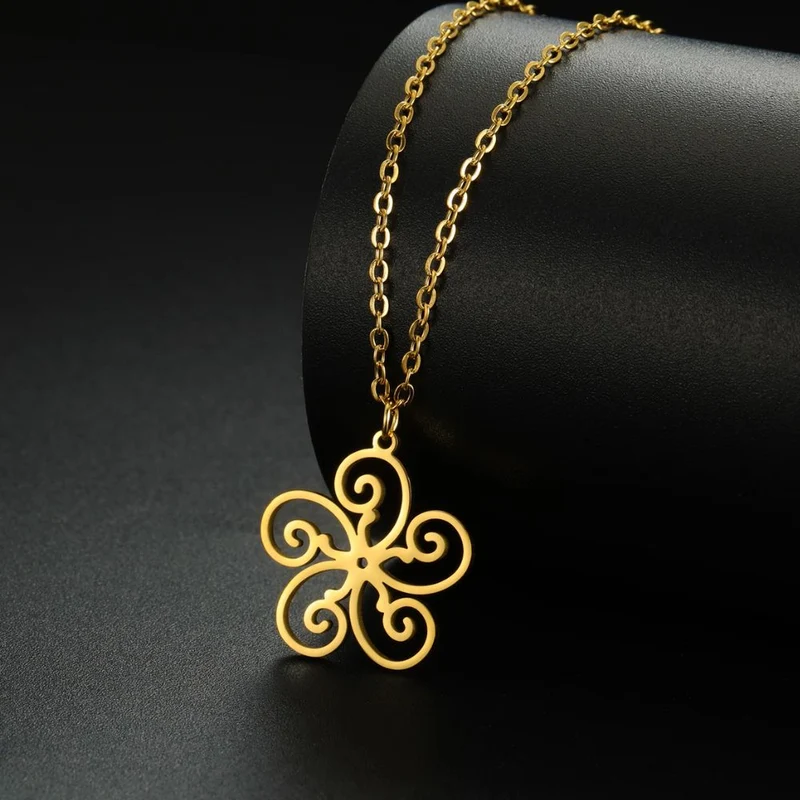 Collier Fleur Spirale
