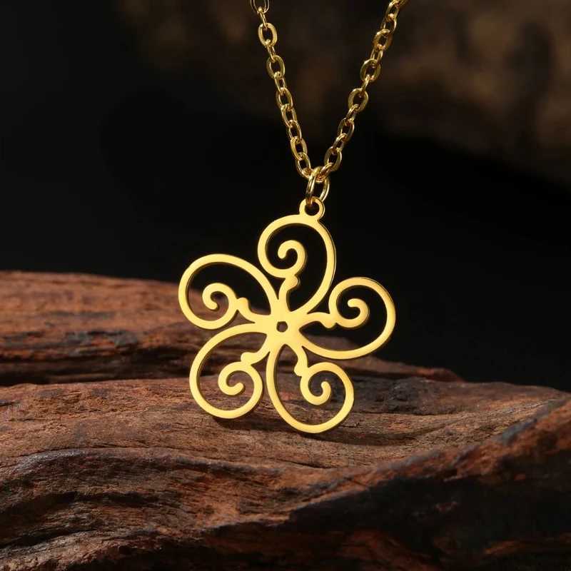 Collier Fleur Spirale