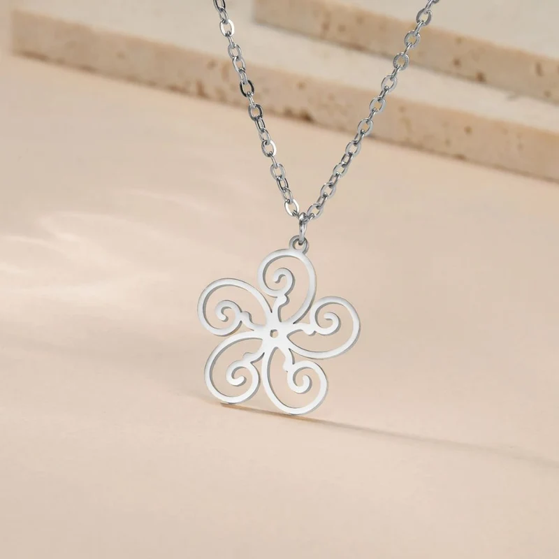 Collier Fleur Spirale