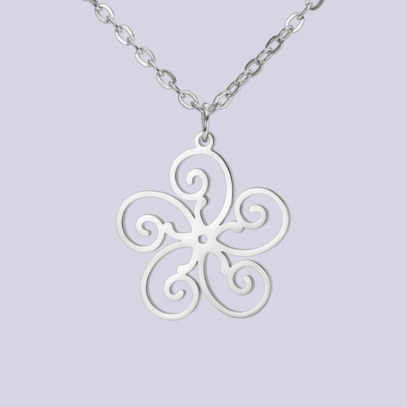 Collier Fleur Spirale