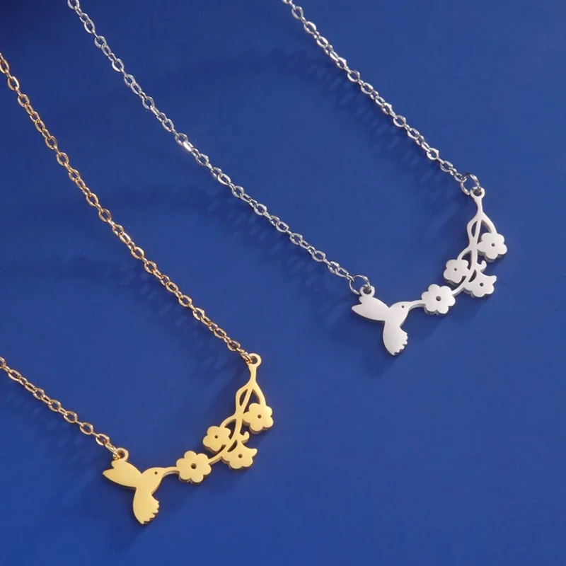 Collier Fleur Oiseau