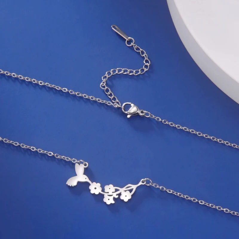Collier Fleur Oiseau