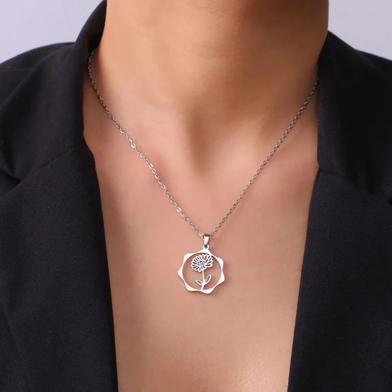 Collier Fleur Novembre