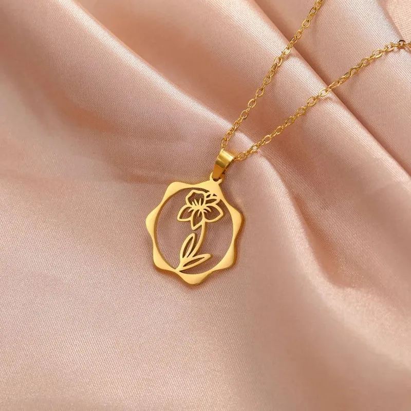 Collier Fleur Printemps